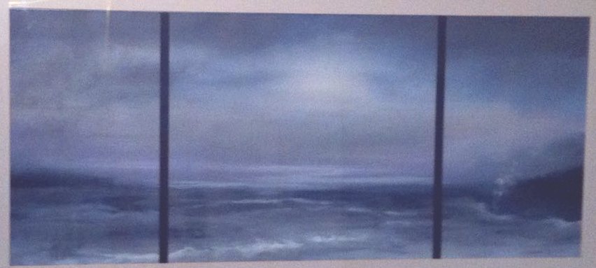 Richard Hambleton — Seascape, 1985, Acryl auf Karton, 53 x 138 cm