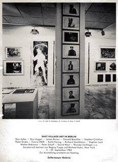 East Village Art — Ankündigung zur Ausstellung, 2.–29. September 1984