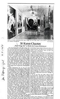 East Village Art — „38 Kunst-Chaoten“ — East Village Art in Berlin bei Carsta Zellermayer