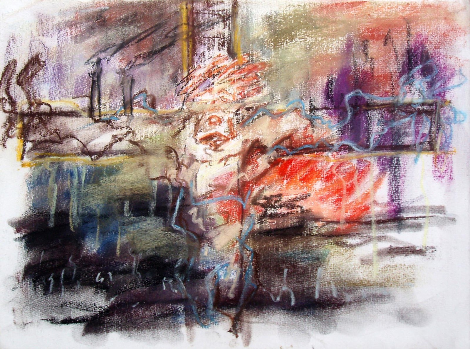 Ryo Kato — Ohne Titel, 2001, Pastell